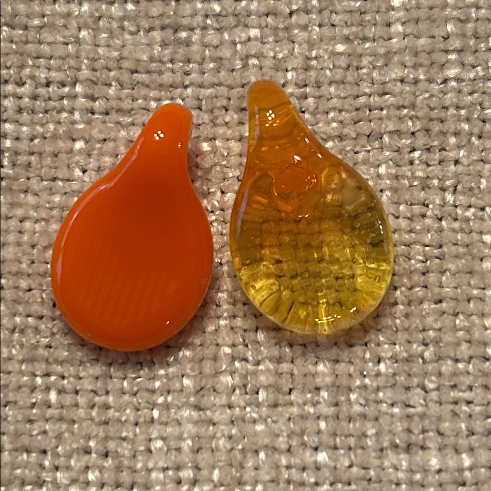 Struggle Glass Aura Ripple Pendants, lot of 2, NWOT